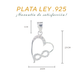 Dije de  Plata Ley.925 Forma Corazón Infinito con Circonia - Joyería Elegante