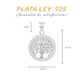 Dije Plata .925 Forma Árbol de la Vida con Circonia DVP058 - Joyería Elegante