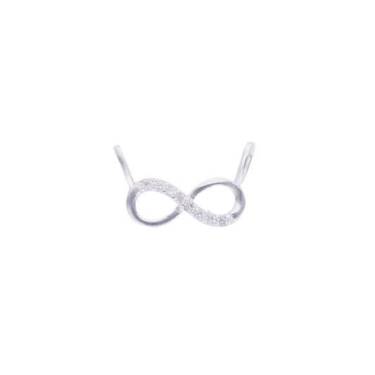 Conector Infinito con Zircones Pavé — Plata .925, vista destacada