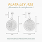 Dije Plata .925 Medalla San Benito con Borde Griego - Joyería Religiosa(FBD-216)