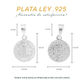 Dije de Plata .925  en forma de  San Benito mod. FBD-220 - Joyería Religiosa