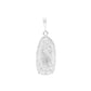 Medalla de Plata .925 - Oval Grande Virgen de Guadalupe con Rayos Grabados