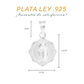 Dije  de Plata .925  sochapada  con Diseño  de la Virgen de Guadalupe  mod. FLORENCIA 7VG- Joyería Religiosa