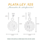 Dije  de Plata  Ley.925 doble vista   Virgen de Guadalupe Y SAGRADO CORAZON (JCA009)