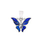 Dije Mariposa con Ópalo Azul Intenso — Plata .925 | OP-FAU-25-0359