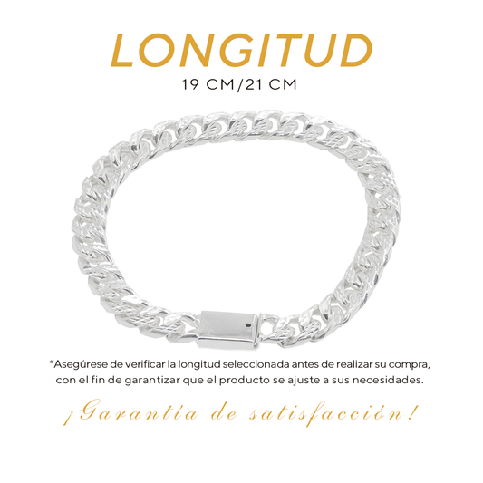 Pulso de Plata .925 - Estilo Barbado (5mm)