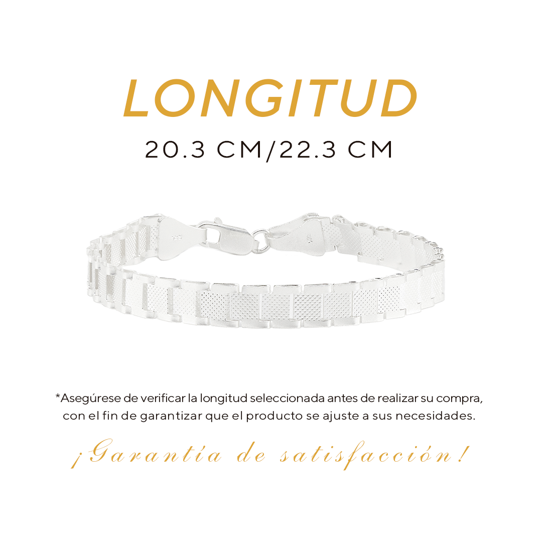 Pulso de Plata .925 - Estilo Rolex (10mm)