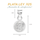 Dije Plata .925 con diseño de Sagrado Corazón de Jesús MOD.R10SC3D  - Mayoreo y Menudeo