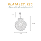 Dije de Plata ley .925 en Forma de Concha de Mar(RJ002)- Joyería Marina