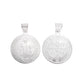 Dije Medalla San Benito Grande Biface Satinada — Plata .925 | SBT06