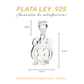 Dije de Plata Ley .925 Zodiaco Maya Yaxkin  ( 9 Diciembre - 28 dic)