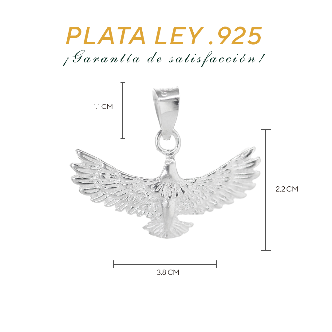 Dije de Plata .925 Águila 5.5 Gramos Joyería de Plata