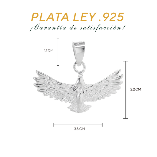 Dije de Plata .925 Águila 5.5 Gramos Joyería de Plata