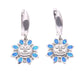 Aretes Sol Radiante Ópalo Plata.925 Ópalo