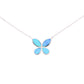 Collar Mariposa de Ópalo en Plata.925