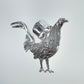 Dije de Gallo en Plata 925, Joyería Artesanal Unisex