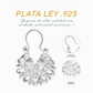 Aretes Plata .925 de Aro Diseño Floreado 5.6 Gramos - Joyería Elegante