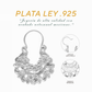 Aretes Plata .925 de Aro Diseño Floreado 5.4 Gramos - Joyería Elegante