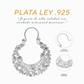 Aretes Plata .925 de Aro Abierto Floreado , 10.8 Gramos - Joyería Elegante