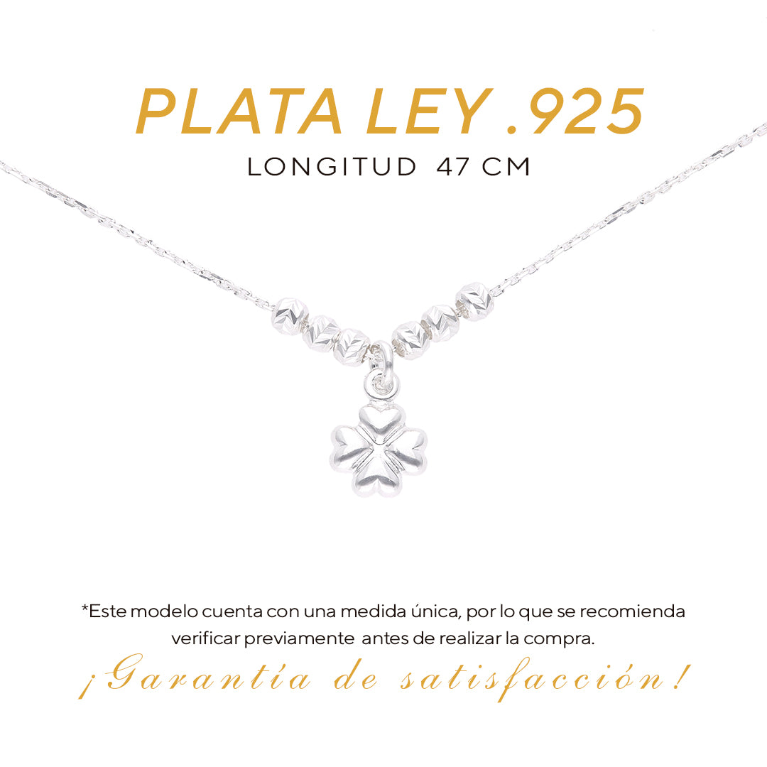 Collar de Plata .925 - Cadena Popcorn con Discos Degradé, Zircones y Dije Corazón Diamantado
