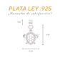 Medidas del dije tortuga marina: 2 cm alto × 1.5 cm ancho, argolla 7 mm – Plata Ley .925