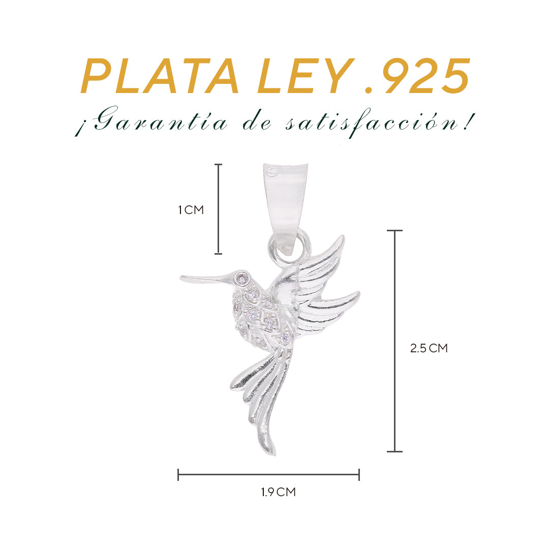 Dije Colibrí con Circonitas — Plata .925 | DAP039