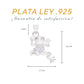 Medidas del dije rana: 2.4 cm alto × 1.7 cm ancho, argolla 6 mm – Plata Ley .925