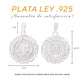 Medidas de la medalla San Benito: 3.6 cm alto × 3 cm ancho, argolla 1 cm – Plata Ley .925 doble vista