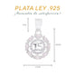 Dije XV Años con Corona de Zircones Marquesa — Plata .925 pendiente