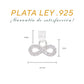 Dije Infinito con Zircones Pavé — Plata .925 pendiente