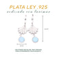 Dije Concha Colgante Larimar Plata.925