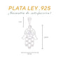 Medidas del dije Hamsa: 2.8 cm alto × 1.8 cm ancho, argolla 1 cm – Plata Ley .925