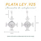 Medidas de la Cruz San Benito: 2.8 cm alto × 2.8 cm ancho, argolla 1.2 cm – Plata Ley .925 doble vista