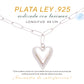 Collar Corazón Abierto de Larimar Plata.925