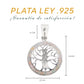 Medidas del dije: 3.3 cm alto × 2.7 cm ancho, bailén 1.1 cm — Plata Ley .925