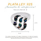 Anillo Sello Huella de Oso con Ópalo Negro Galaxy — Plata Esterlina .925