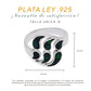 Anillo Sello Huella de Oso con Ópalo Verde Oscuro — Plata Esterlina .925