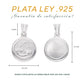 Medidas de la medalla querubín: 1.7 cm alto × 1.4 cm ancho, argolla 6 mm – Plata Ley .925 doble vista