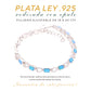 Pulsera de Eslabones Ópalo en Plata.925
