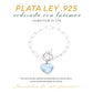 Pulsera Moderna de Larimar en Plata.925