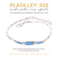 Pulsera Tipo Banda de Ópalo Plata .925