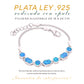 Pulsera Círculos Ópalo en Plata.925