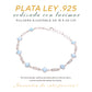 Pulsera Geométrica de Larimar en Plata.925