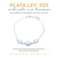 Pulsera Triple Larimar en Plata.925