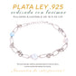 Pulsera Clásica Eslabones Larimar Plata.925