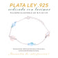 Pulsera Delicada de Larimar en Plata.925