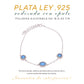 Pulsera Triple Punto de Ópalo en Plata.925
