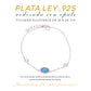 Pulsera Punto de Ópalo en Plata.925