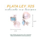 Aretes Combinados de Larimar en Plata.925