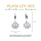 Arete Sol Caribeño de Larimar en Plata .925
